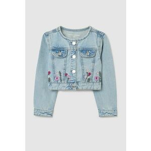 Jacheta din denim cu broderie imagine