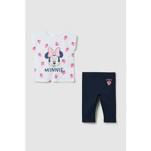 Set de tricou cu imprimeu Minnie Mouse si colanti imagine