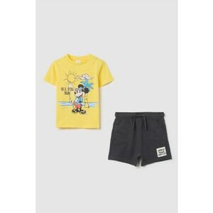 Set de tricou si pantaloni scurti cu imprimeu Mickey Mouse imagine