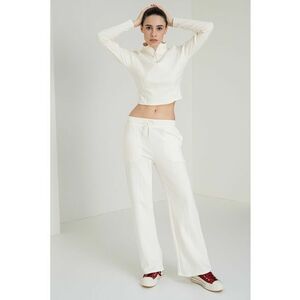Bluza crop cu fenta cu fermoar imagine