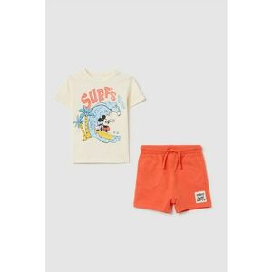 Set de tricou si pantaloni scurti cu imprimeu Mickey Mouse imagine
