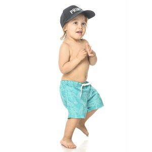 Pantaloni scurti de baie cu snur de ajustare si imprimeu cu fructe imagine