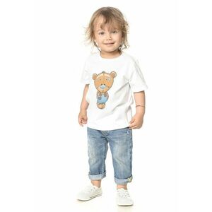 Tricou cu decolteu la baza gatului si imprimeu imagine