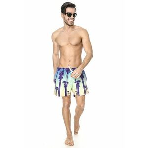 Pantaloni scurti de baie cu imprimeu tropical imagine
