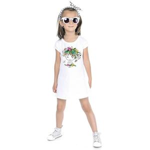 Rochie din bumbac cu imprimeu imagine