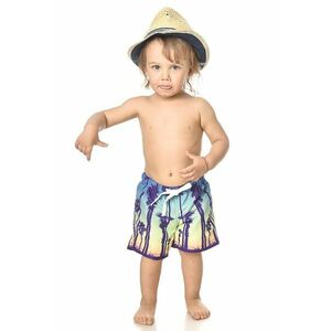 Pantaloni scurti de baie cu imprimeu tropical imagine