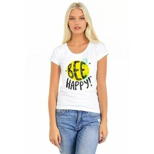 Tricou cu imprimeu text imagine