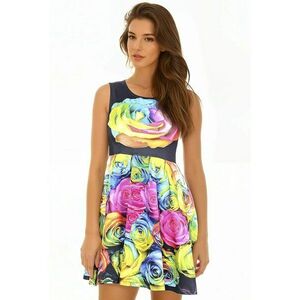 Rochie plisata cu imprimeu floral imagine