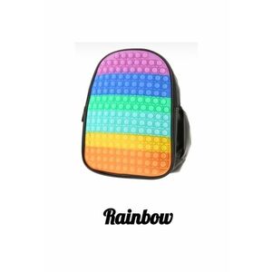 Rucsac Pop It piele ecologica P11 - 31 x 24 x 12 cm - Multicolor imagine