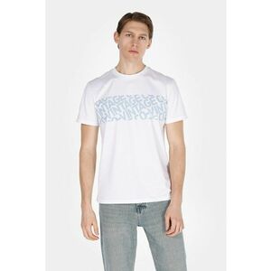 Tricou din bumbac cu imprimeu text imagine