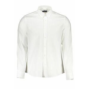 camasa barbati - regular fit - simpla din bumbac -alb imagine