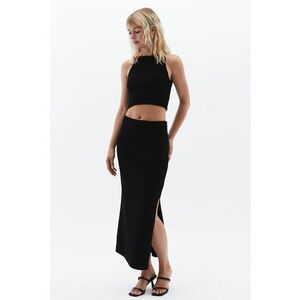 Fusta midi cu slit lateral imagine