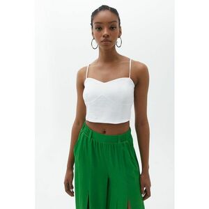 Top crop uni cu bretele ajustabile imagine