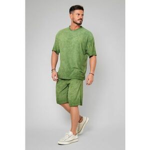 Set Tricou si pantalon scurt Oversized Green Verde imagine