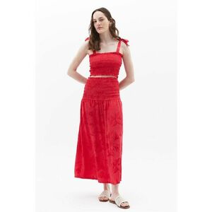 Fusta midi cu segment elastic imagine