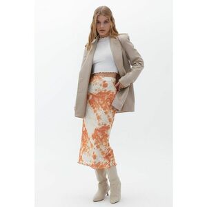 Fusta midi cu model tie-dye imagine