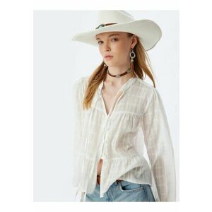Bluza transparenta din bumbac imagine
