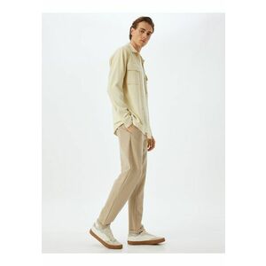 Pantaloni din amestec de bumbac cu snur de ajustare imagine