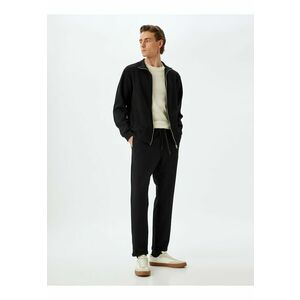 Pantaloni din amestec de bumbac cu snur de ajustare imagine