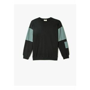 Bluza de trening din bumbac cu decolteu rotund imagine
