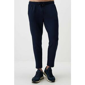 Pantaloni slim fit de trening din amestec de modal cu buzunare laterale - Bleumarin - imagine