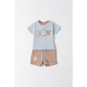 Set de tricou si pantaloni scurti cu imprimeu - 2 Piese imagine