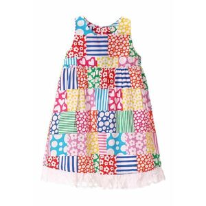 Rochie de bumbac cu imprimeu patchwork imagine