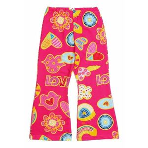Pantaloni evazati cu imprimeu imagine