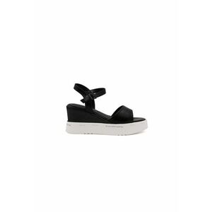 Sandale wedge din piele ecologica cu catarama imagine