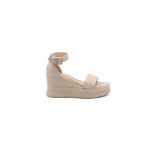 Sandale wedge cu catarama imagine