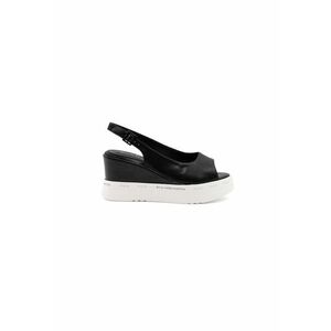 Sandale wedge din piele ecologica imagine