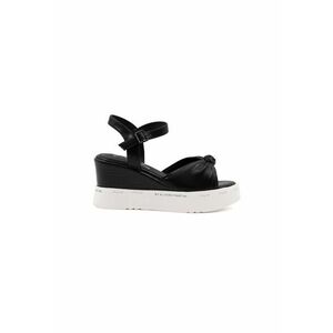 Sandale wedge din piele ecologica imagine