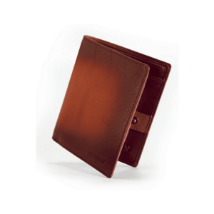 Portofel modern slim vertical barbati - protectie RFID - piele naturala premium imagine
