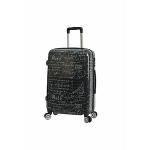 Troler Mediu Extensibil SW36820 - Policarbonat - 4 Roti Duble - 67 cm - Negru imagine