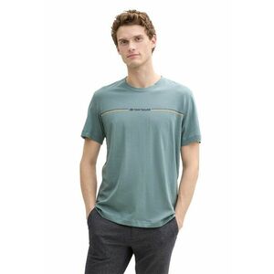 Tricou din bumbac cu decolteu la baza gatului imagine