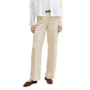 Pantaloni din amestec de in cu pliuri imagine