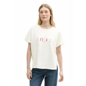 Tricou lejer din amestec de modal cu imprimeu text imagine