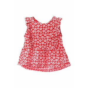 Top de bumbac cu volan peplum imagine
