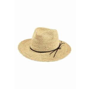 Palarie din paie de hartie Celery - Maro deschis/Negru - 56-57 CM Standard imagine