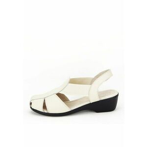 Sandale din piele naturala bej Codruta M5 12686 imagine