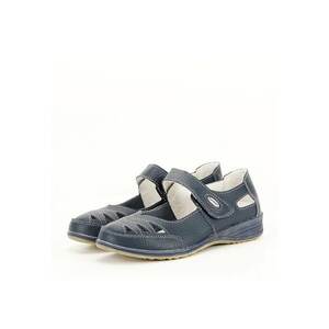 Balerini piele naturala B-5050 bleumarin M4 441 imagine