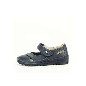 Balerini piele naturala Teo bleumarin M5 8424 imagine