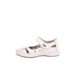 Balerini piele naturala Aurora alb M5 8129 imagine
