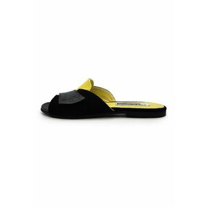 Pantofi slide-in din piele cu garnituri din piele intoarsa imagine