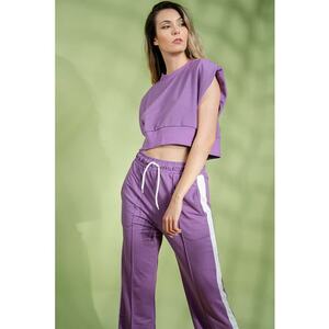 Bluza sport crop fara maneci Zora imagine