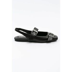 Balerini slingback de piele cu varf patrat imagine