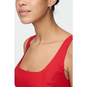 Rochie mini din amestec de in imagine