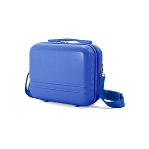 Geanta de cosmetice BZ 5827 - ABS - 31x26x15 cm - curea reglabila - interior organizat - albastru imagine