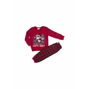 Pijamale Copii cu tematic de Craciun Gift for me - Rosu inchis - 98 cm - 3 ani imagine