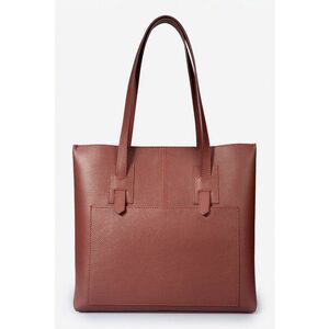 Geanta tote din piele cu aspect granulat imagine